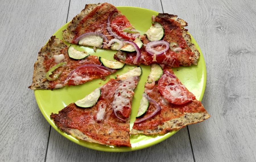 vegan pizzatészta karfiolból