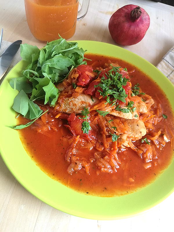 olaszos recept csirkemellel és zöldségekkel