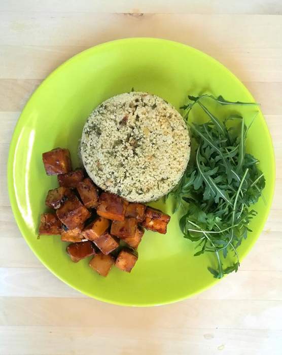 Tofu és kuszkusz - vegan recept