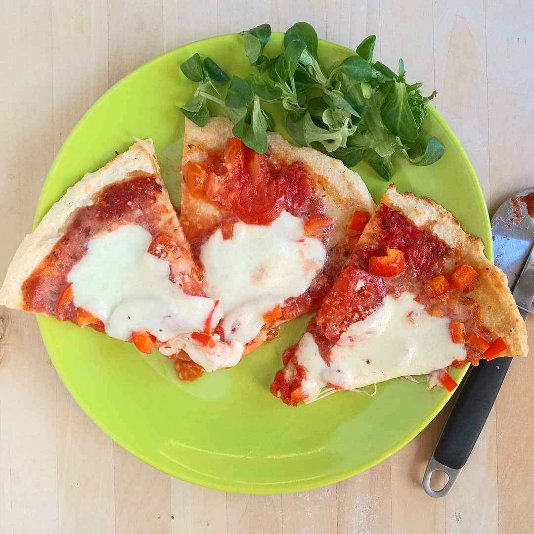 egészséges pizza házilag